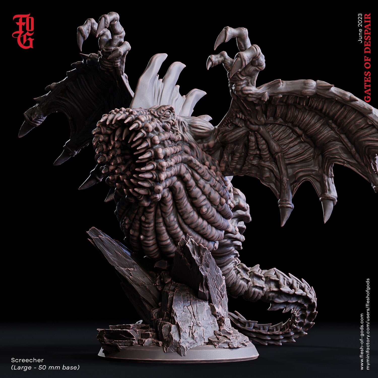 Screecher - The Gates of Despair (sculpted by Flesh of Gods miniatures)