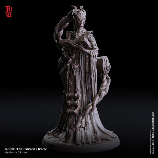 Isolde, The Cursed Oracle - The Shadow Conclave (sculpted by Flesh of Gods miniatures)