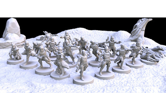 Clone Officer Trooper Set of 20 (Fan art by Galactic Armoury)