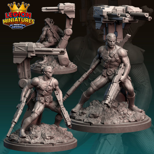 Forge Fan-Art 40mm Miniature (Sculpted by Legion Miniatures) (Crisis Protocol Proxy/Alternative)