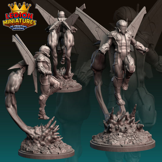 Mach 2 Fan-Art 40mm Miniature (Sculpted by Legion Miniatures) (Crisis Protocol Proxy/Alternative)