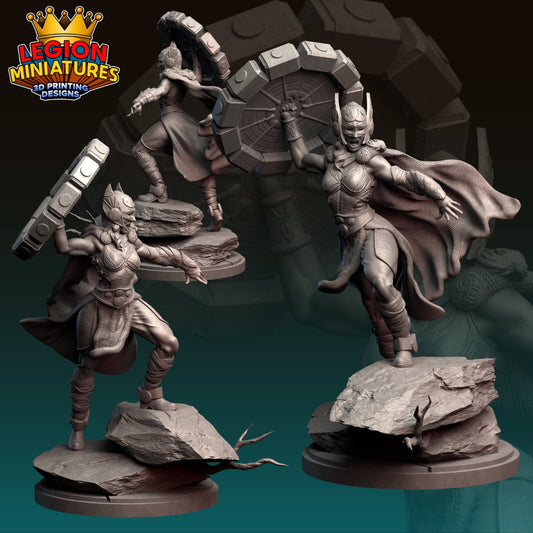 Mighty Thor Fan-Art 40mm Miniature (Sculpted by Legion Miniatures) (Crisis Protocol Proxy/Alternative)