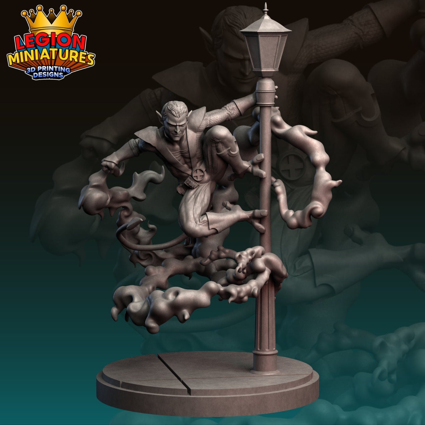 Ultimate Nightcrawler Fan-Art 40mm Miniature (Sculpted by Legion Miniatures) (Crisis Protocol Proxy/Alternative)