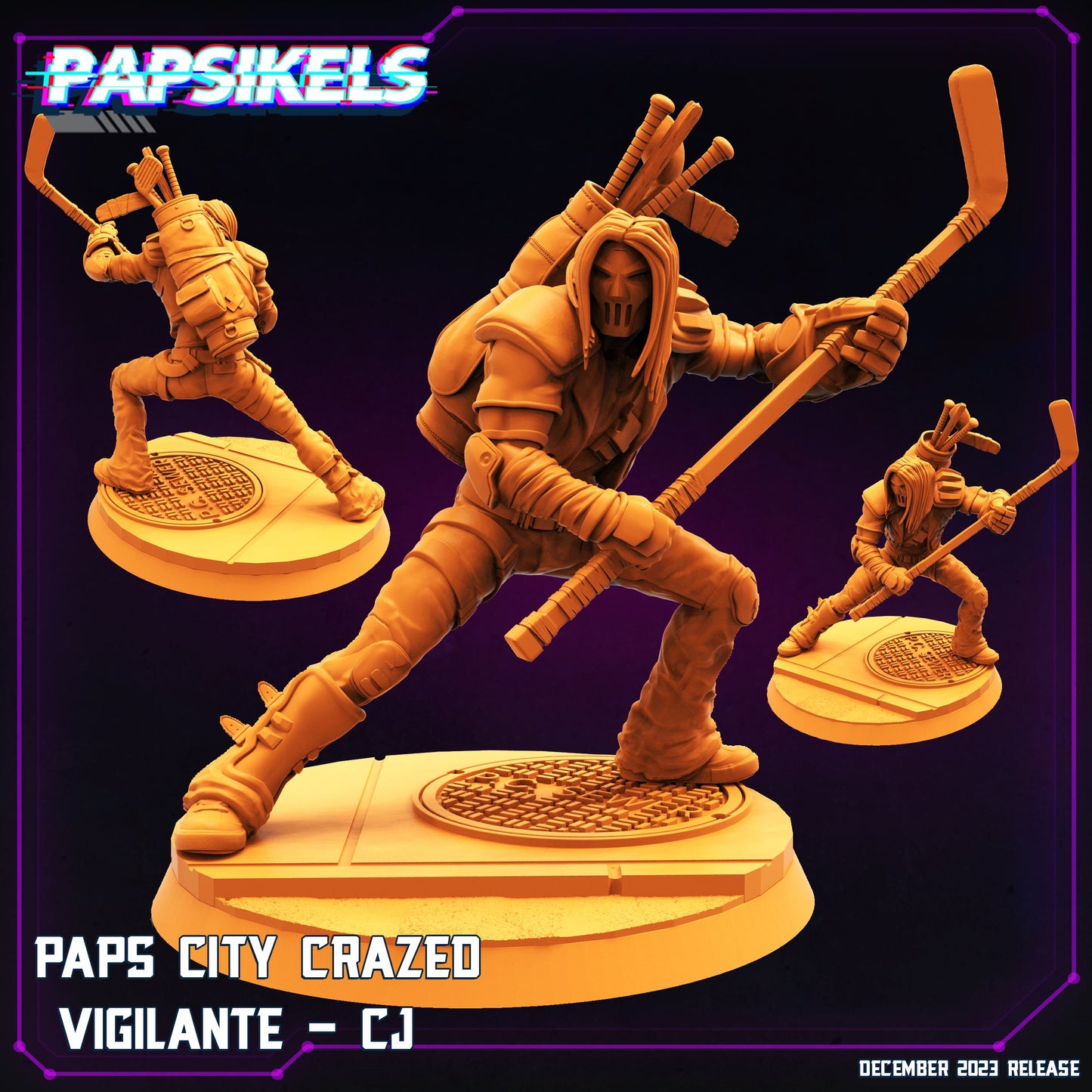 Paps City Crazed Vigilante - CJ (sculpted by Papsikels)