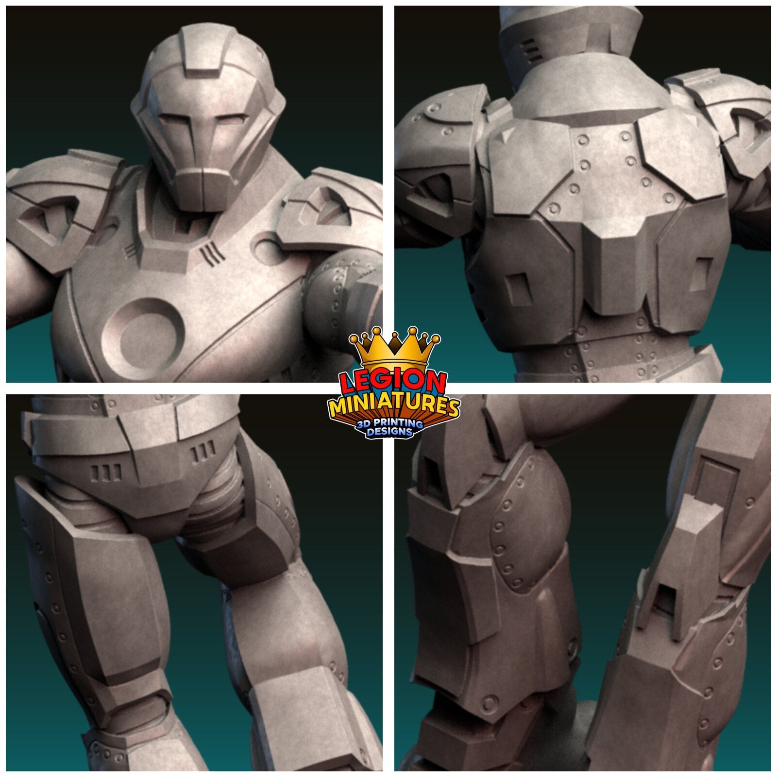 Ultimate Iron Man Fan-Art 40mm Miniature (Sculpted by Legion Miniatures) (Crisis Protocol Proxy/Alternative)