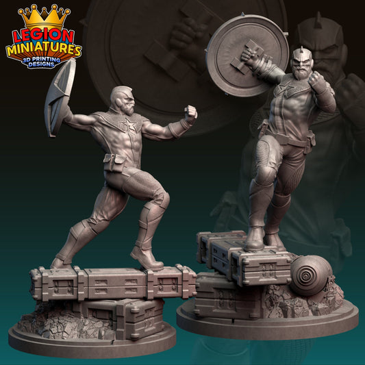 Red Guardian Fan-Art 40mm Miniature (Sculpted by Legion Miniatures) (Crisis Protocol Proxy/Alternative)