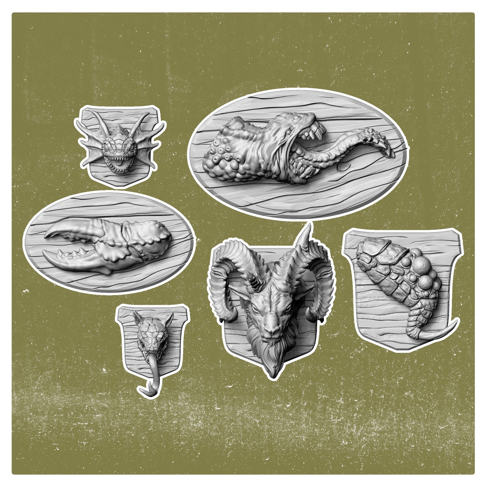 Trophy Terrain Set - Wild Wasteland (Sculpted by Vermillion Miniatures)