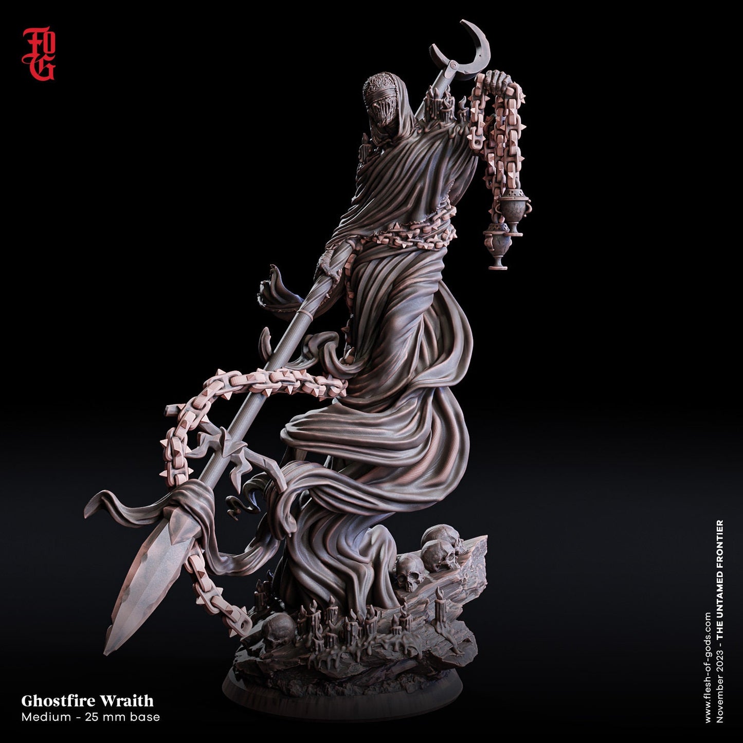 Ghostfire Wraith - The Untamed Frontier (sculpted by Flesh of Gods miniatures)