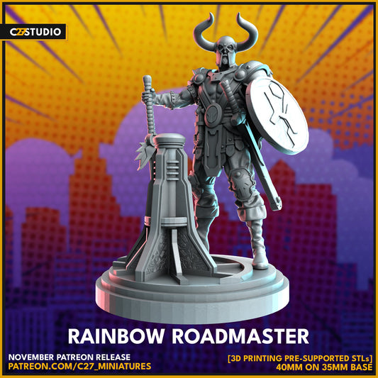 Heimdall / Rainbow Roadmaster 40mm miniature (Fan Art sculpted by C27 collectibles) (Crisis Protocol Proxy/Alternative)