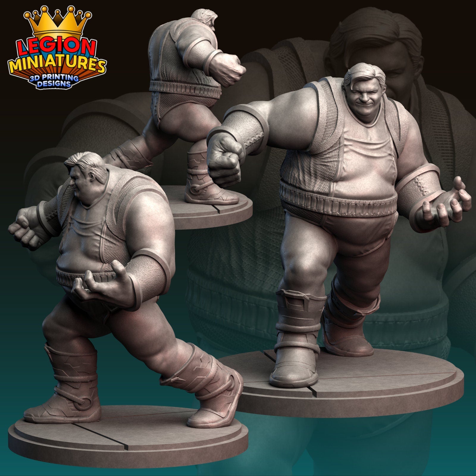 Blob Fan-Art 40mm Miniature (Sculpted by Legion Miniatures) (Crisis Protocol Proxy/Alternative)