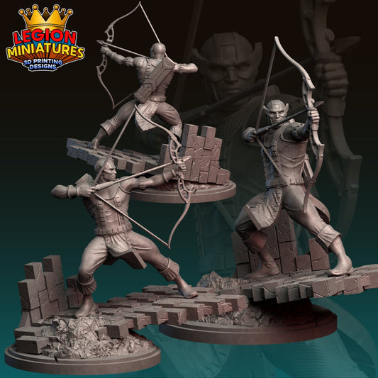 Hawkeye Fan-Art 40mm Miniature (Sculpted by Legion Miniatures) (Crisis Protocol Proxy/Alternative)