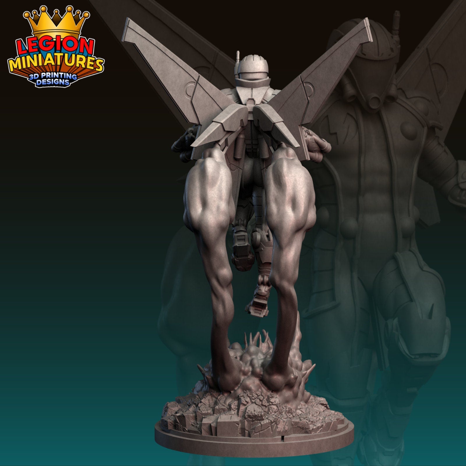 Mach 2 Fan-Art 40mm Miniature (Sculpted by Legion Miniatures) (Crisis Protocol Proxy/Alternative)