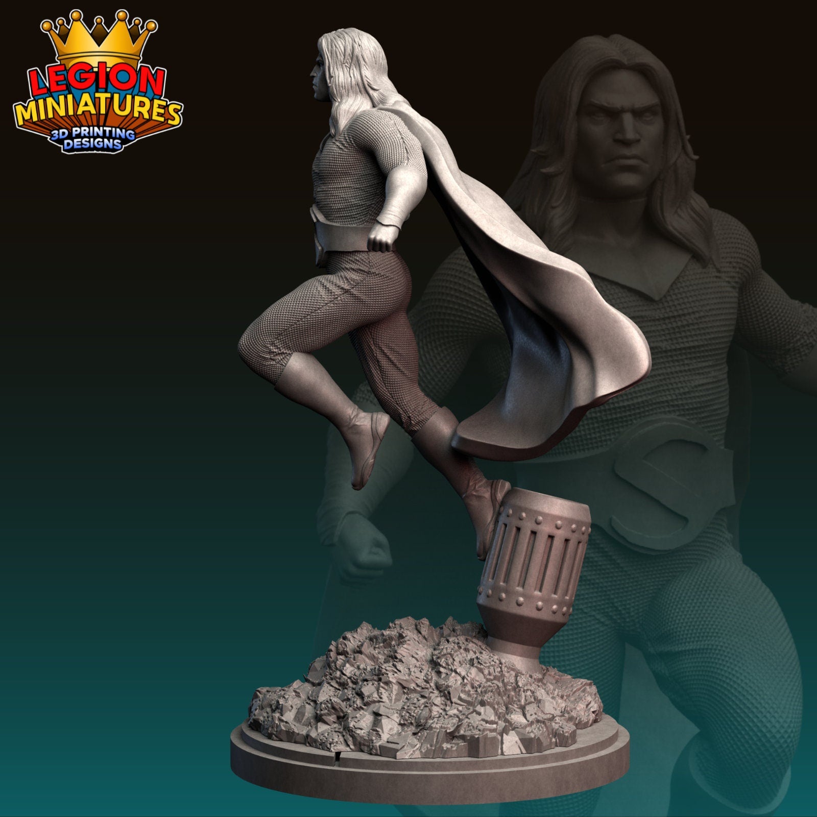 Sentry Fan-Art 40mm Miniature (Sculpted by Legion Miniatures) (Crisis Protocol Proxy/Alternative)