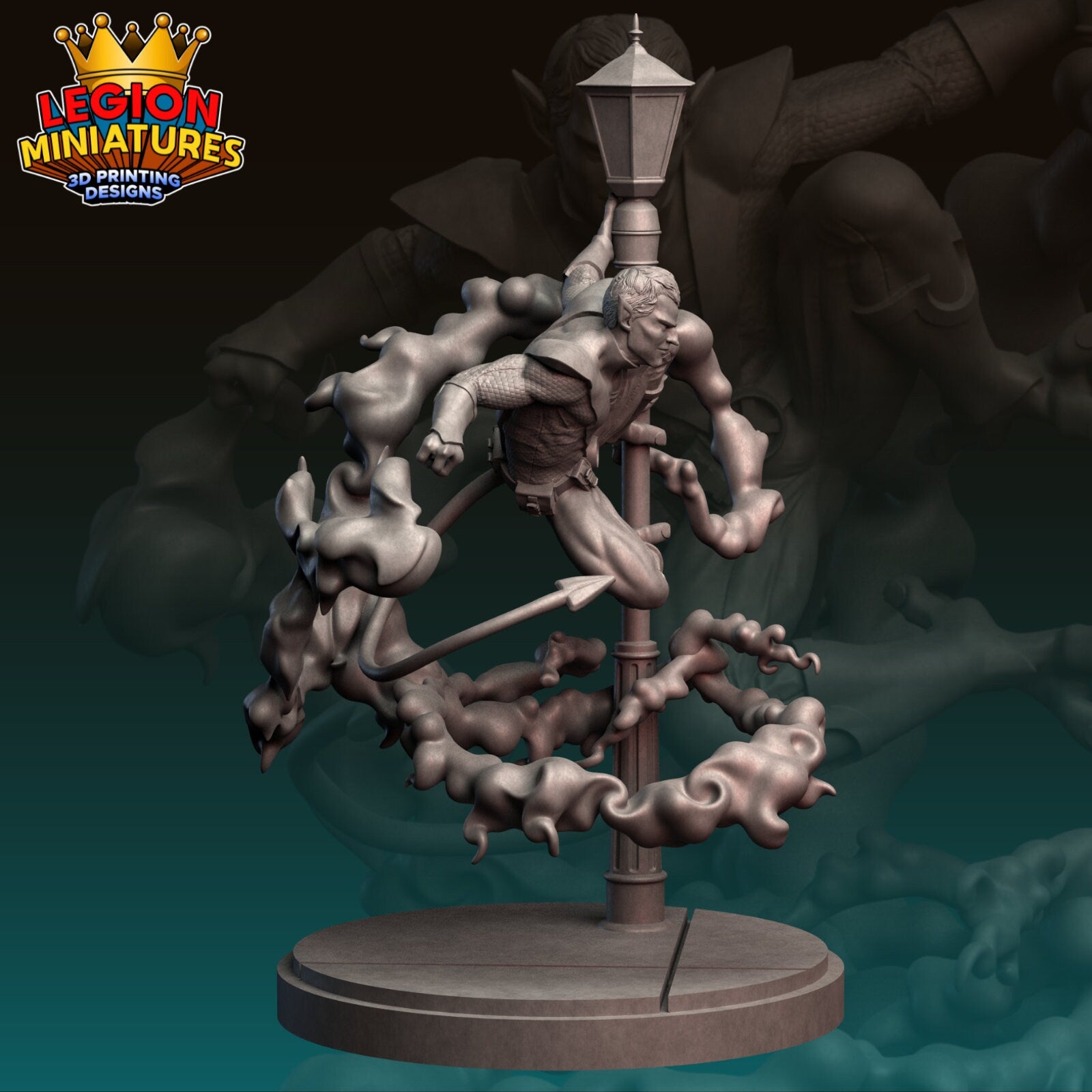 Ultimate Nightcrawler Fan-Art 40mm Miniature (Sculpted by Legion Miniatures) (Crisis Protocol Proxy/Alternative)