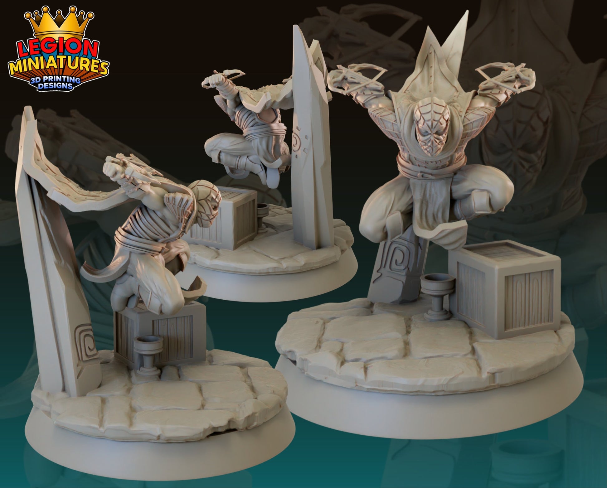 Fantasy Spider-Man Fan-Art 40mm Miniature (Sculpted by Legion Miniatures) (Crisis Protocol Proxy/Alternative)