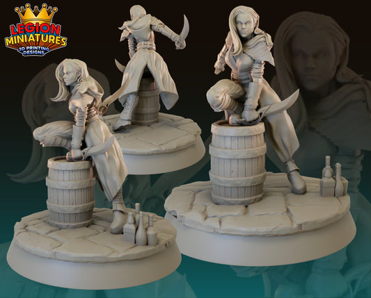 Fantasy Black Widow Fan-Art 40mm Miniature (Sculpted by Legion Miniatures) (Crisis Protocol Proxy/Alternative)
