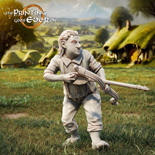Halfling Bowman B (sculpted by Print Goes Ever On)