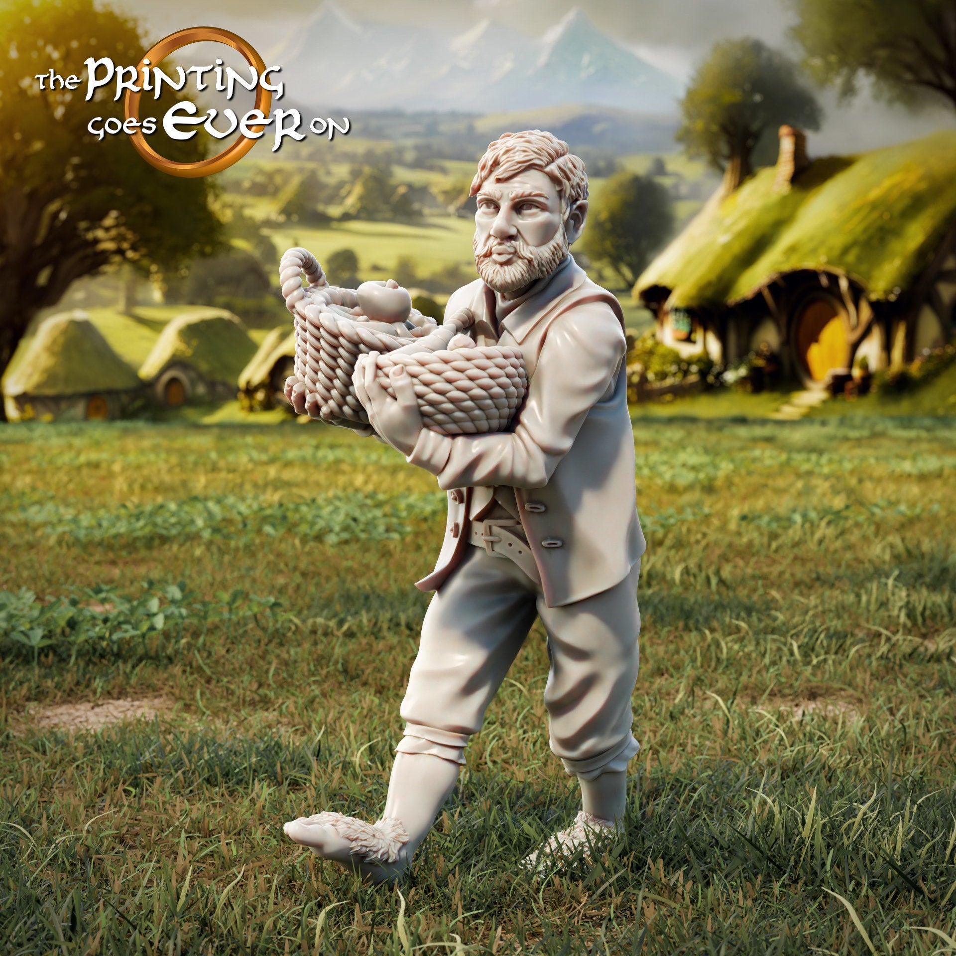 Halfling Commoner C (sculpted by Print Goes Ever On)