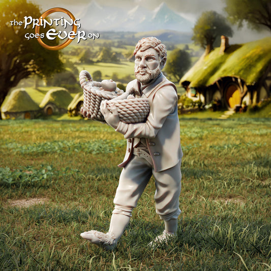 Halfling Commoner C (sculpted by Print Goes Ever On)