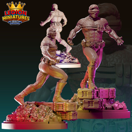 Ultimate Cyclops Fan-Art 40mm Miniature (Sculpted by Legion Miniatures) (Crisis Protocol Proxy/Alternative)
