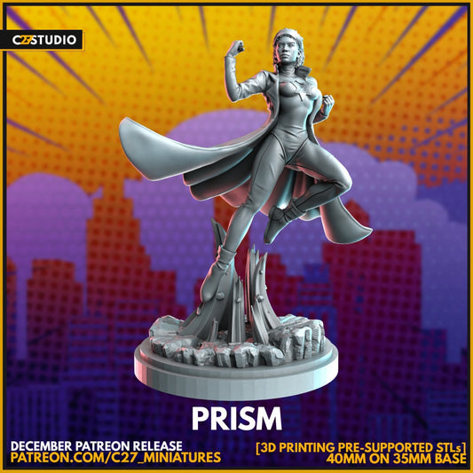 Prism / Spectrum 40mm miniature (sculpted by C27 collectibles) (Crisis Protocol Proxy/Alternative)