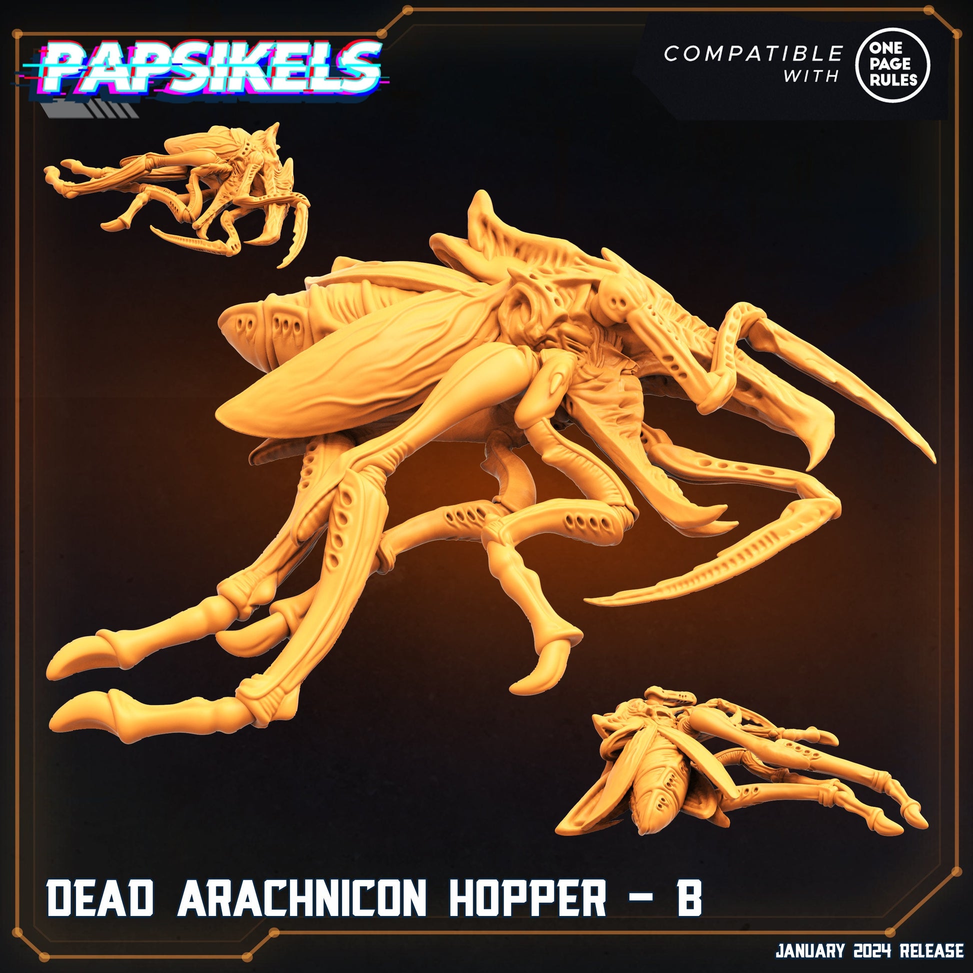 Dead Arachnicon Hoppers - set of 2 (sculpted by Papsikels)