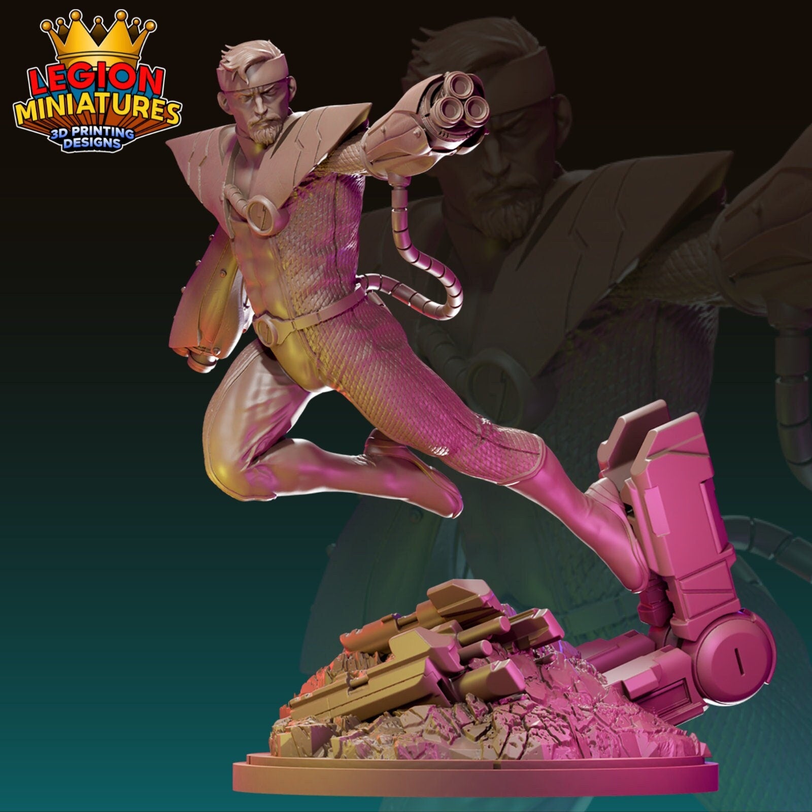 Fixer - Fan Art 40mm Miniature (Sculpted by Legion Miniatures) (Crisis Protocol Proxy/Alternative)
