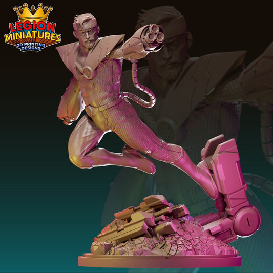 Fixer - Fan Art 40mm Miniature (Sculpted by Legion Miniatures) (Crisis Protocol Proxy/Alternative)