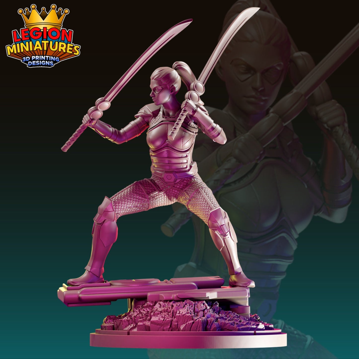 Gamora - Fan Art 40mm Miniature (Sculpted by Legion Miniatures) (Crisis Protocol Proxy/Alternative)