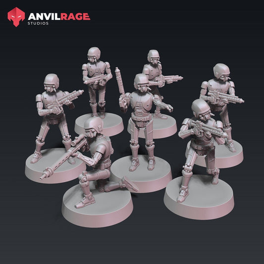 Assassination Droids - set of 7 (Sculpted by Anvilrage Studios)