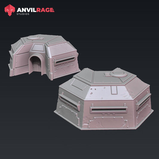 Bunker - FDM sci-fi terrain (Sculpted by Anvilrage Studios)
