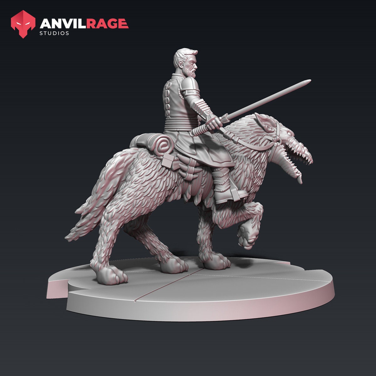 Fallen General Wolf Rider (Sculpted by Anvilrage Studios)