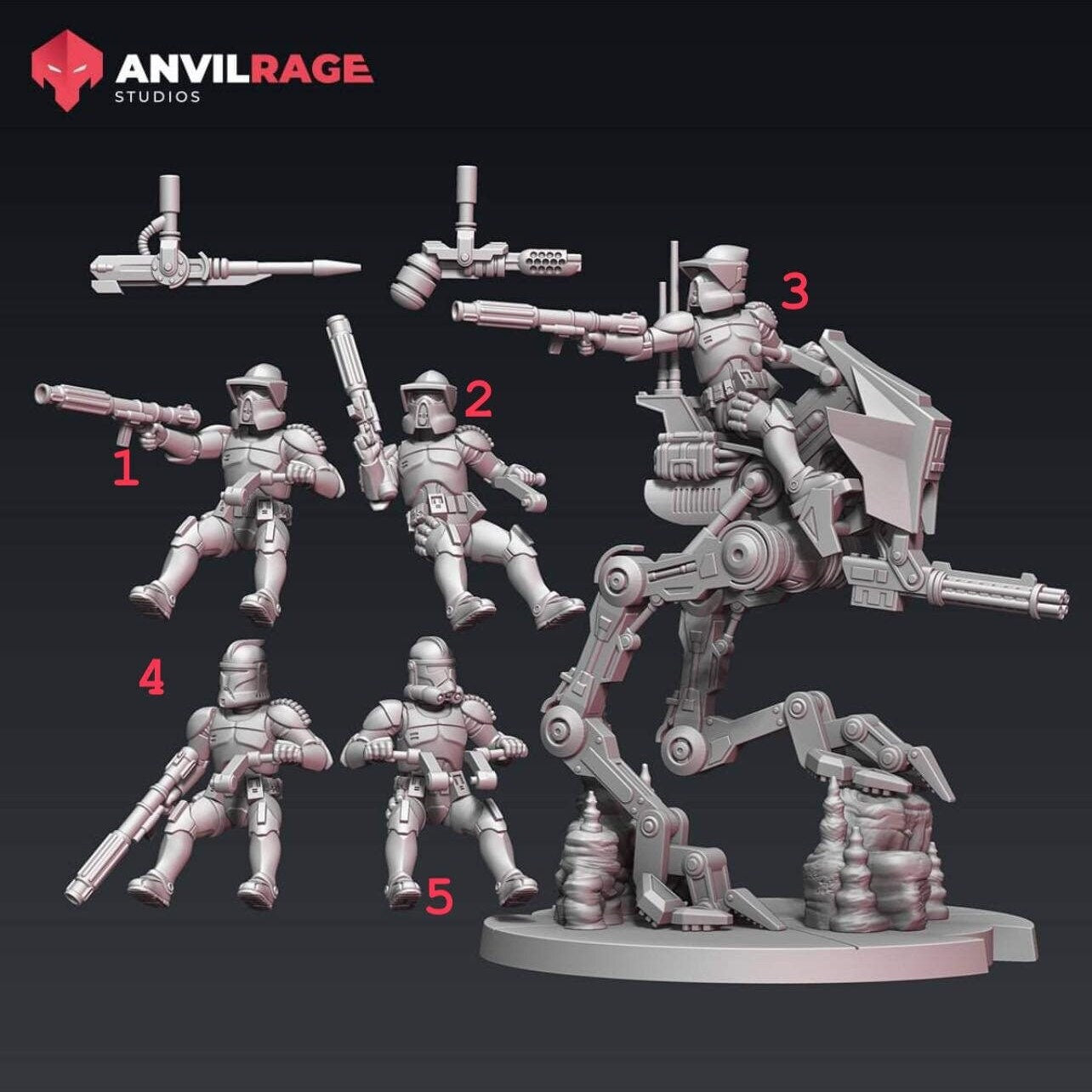 Replicant Recon Walker (Sculpted by Anvilrage Studios)