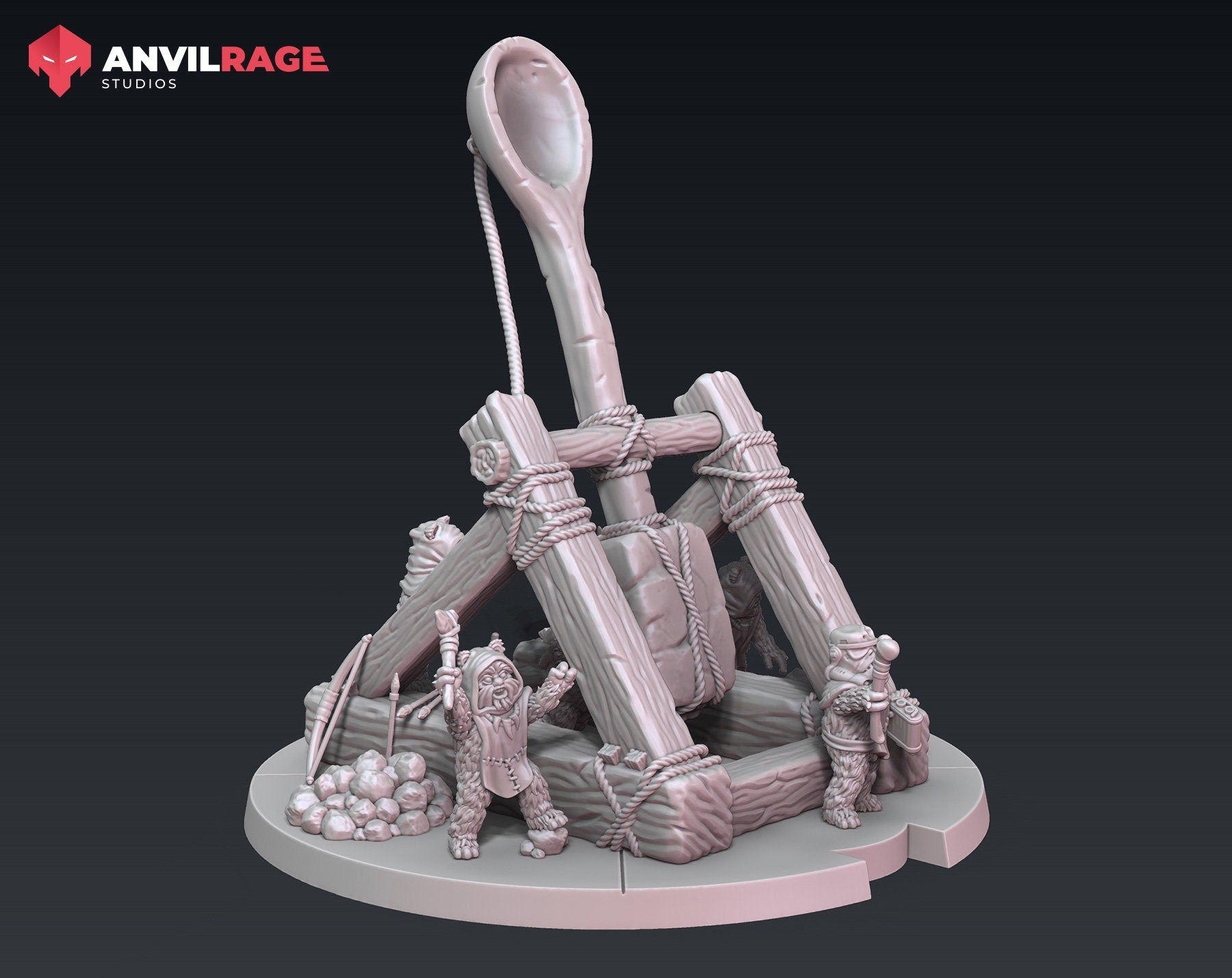 Guerrilla Bears Catapult & Crew (Sculpted by Anvilrage Studios)