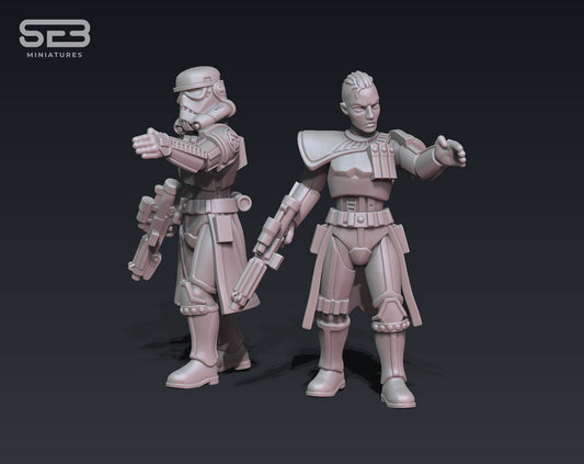 Stormsoldier Trooper Female Captain (Sculpted by Anvilrage Studios)
