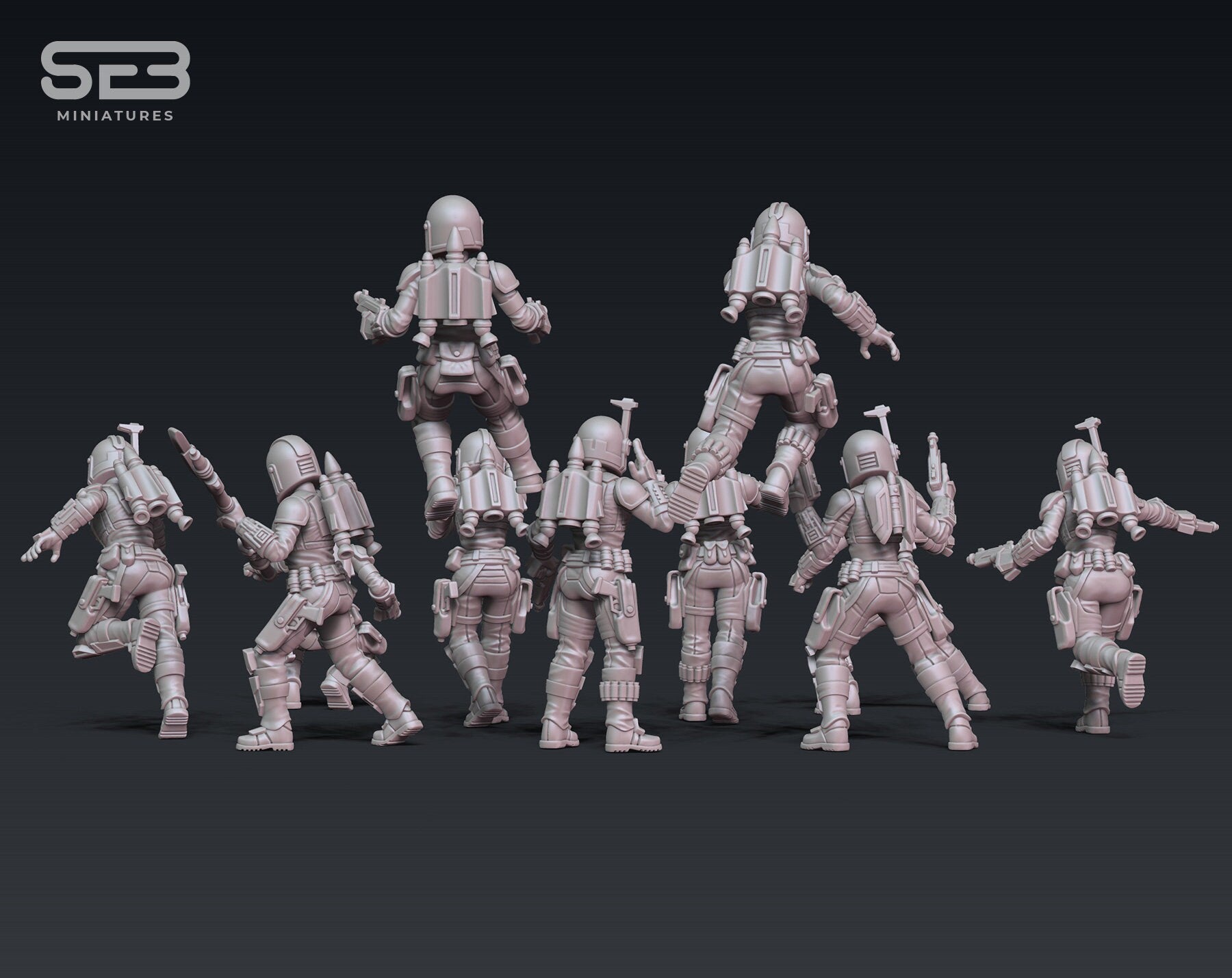 Mercenary Girls - set of 10 (Sculpted by Anvilrage Studios)