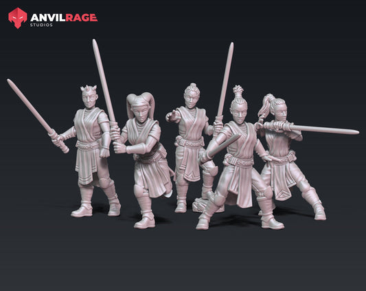 Force Girls - set of 5 (Sculpted by Anvilrage Studios)