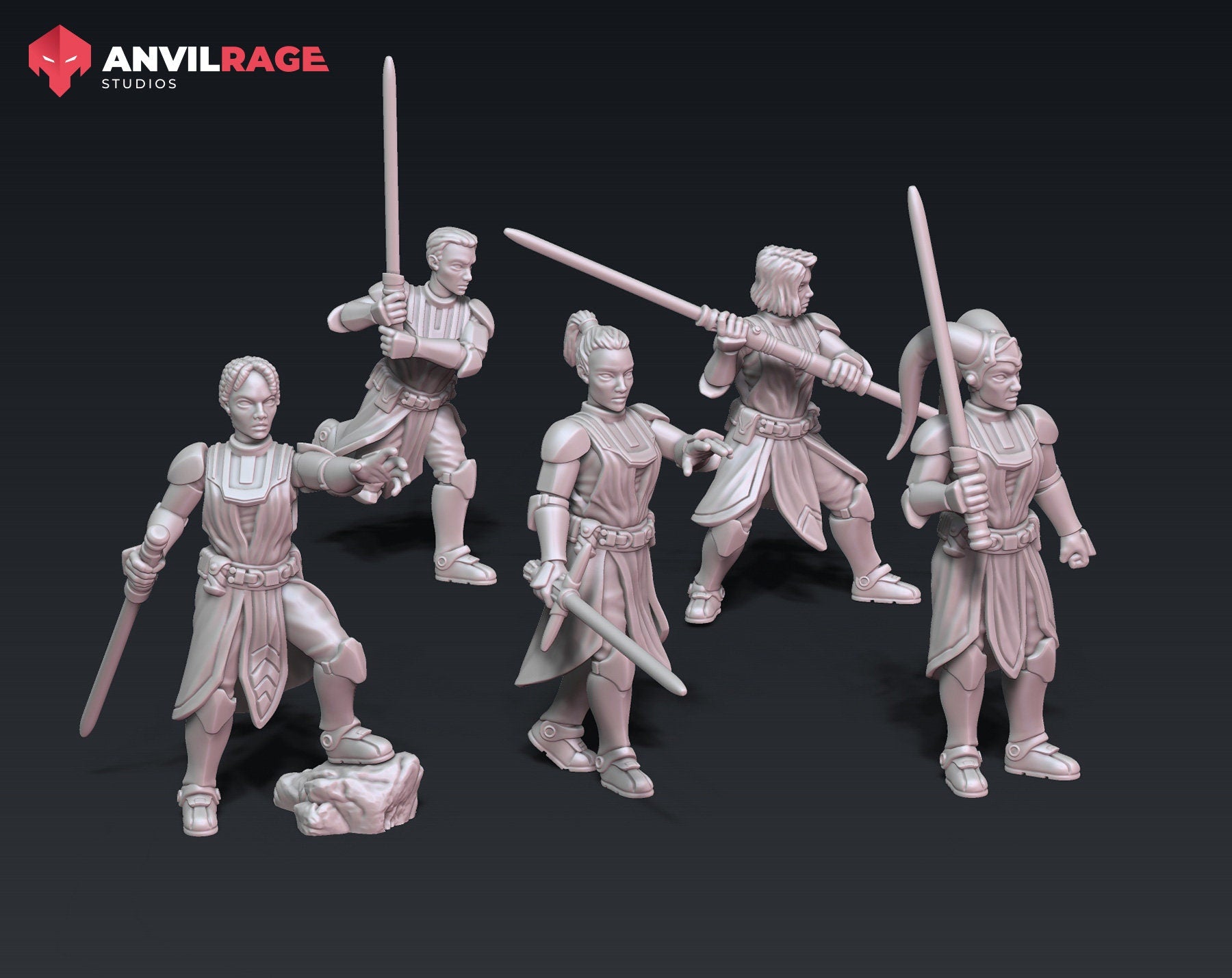Ladies of the Force - set of 5 (Sculpted by Anvilrage Studios)