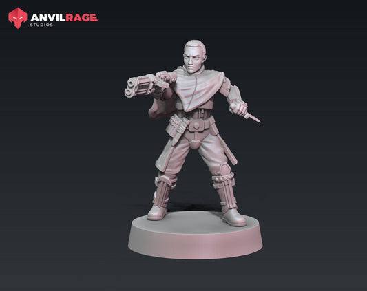 Gunline Female Captain (Sculpted by Anvilrage Studios)