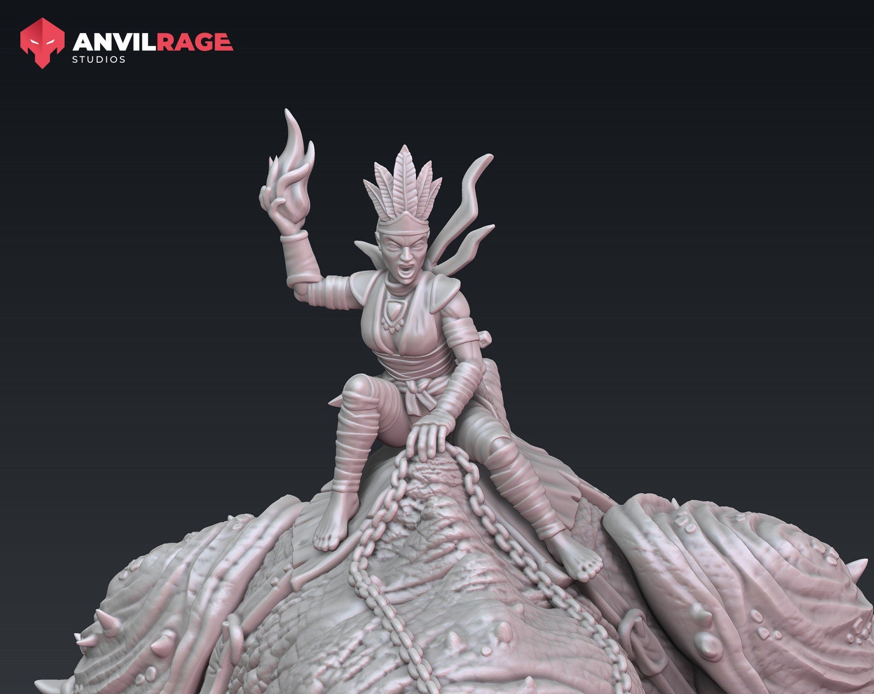 Beast Tamer Witch (Sculpted by Anvilrage Studios)
