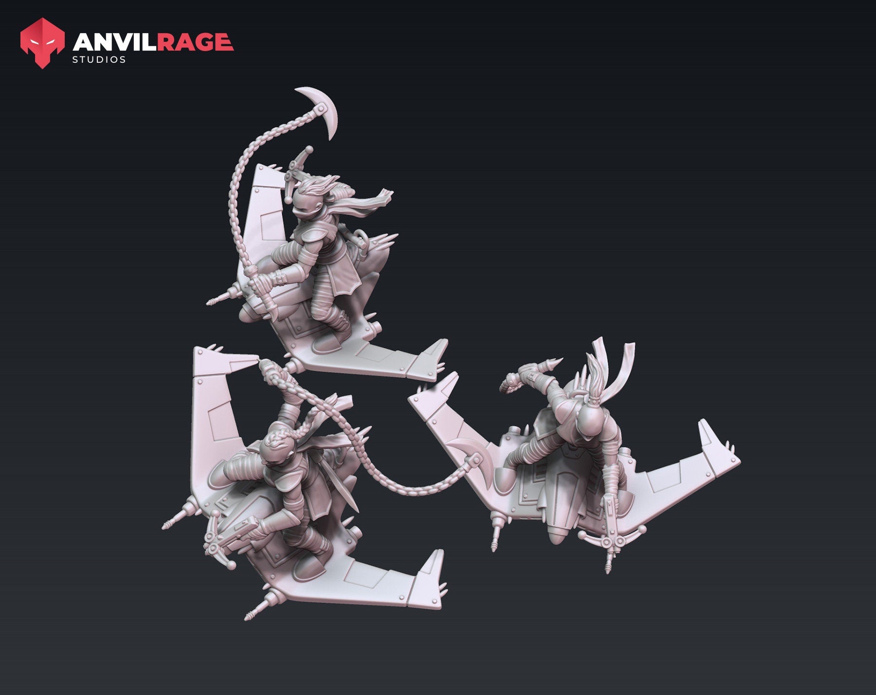 Bloodwing Witches - set of 3 (Sculpted by Anvilrage Studios)