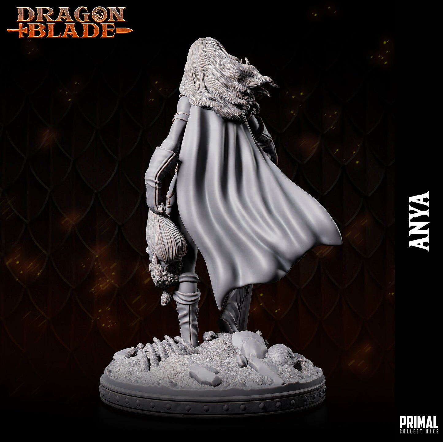 Anya - Female Barbarian (32mm / 75mm / Bust) - Sculpted by Primal Collectibles
