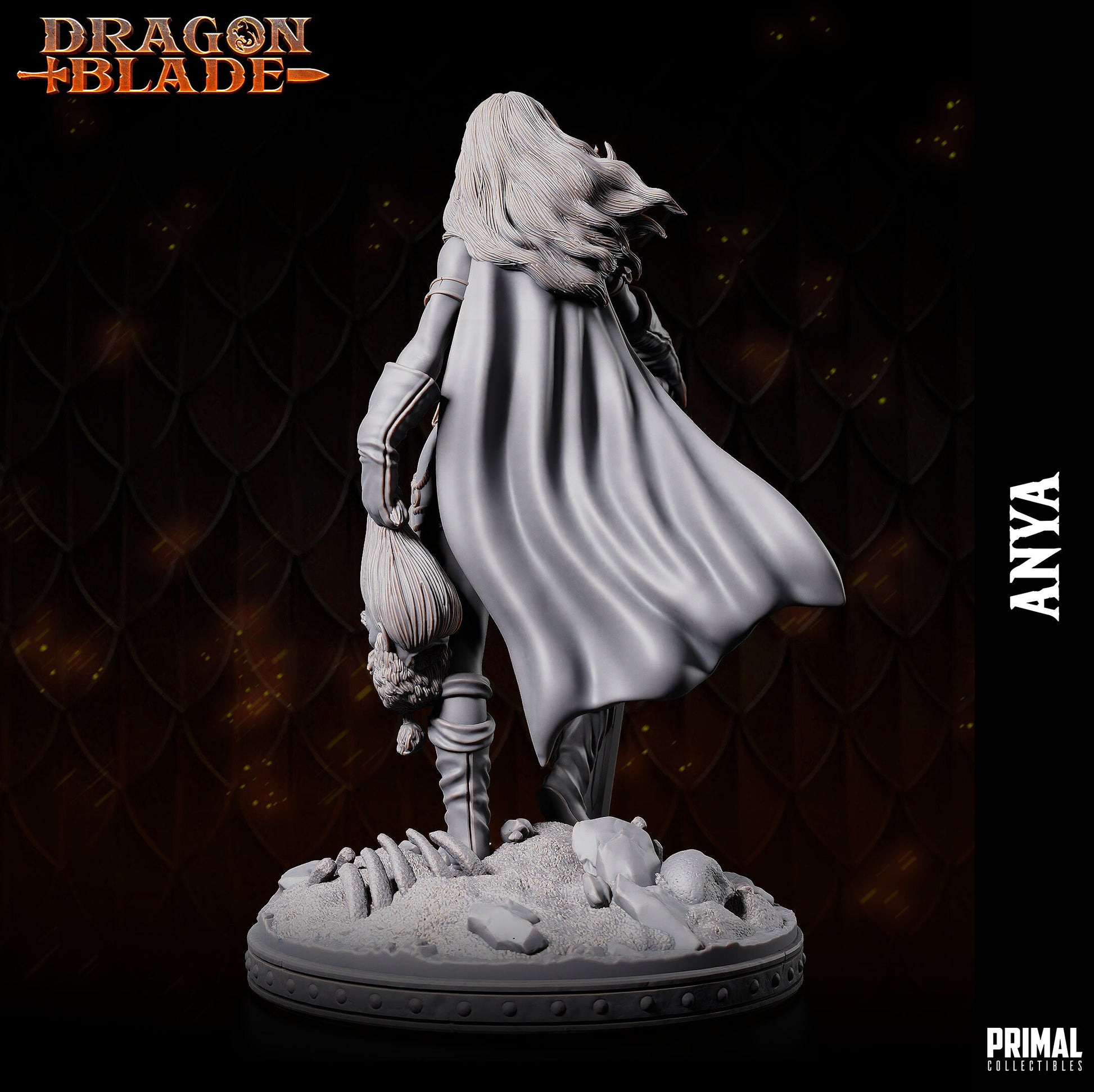 Anya - Female Barbarian (32mm / 75mm / Bust) - Sculpted by Primal Collectibles