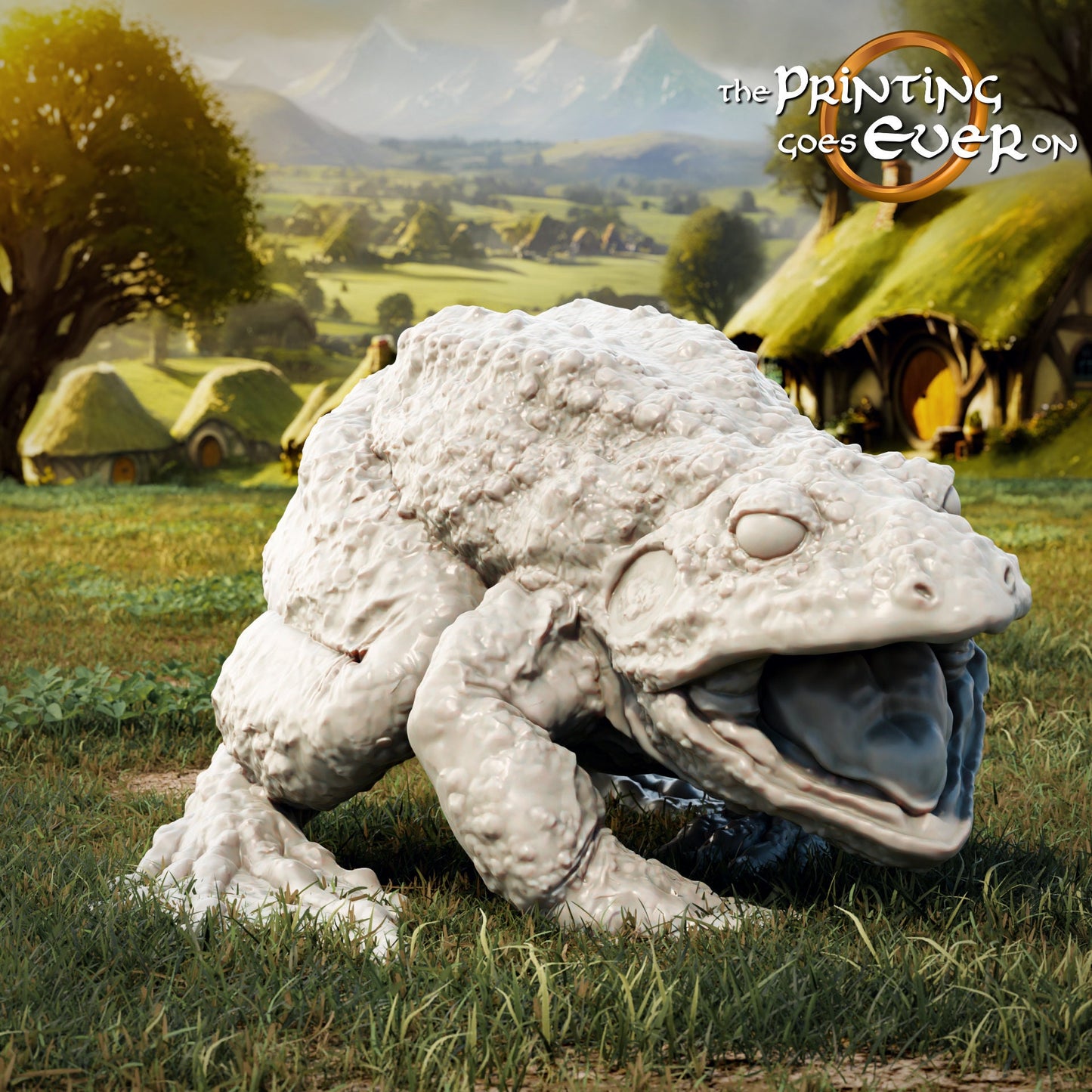 Giant Bullfrog (sculpted by Print Goes Ever On)