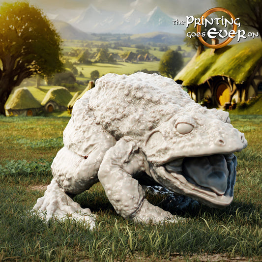 Giant Bullfrog (sculpted by Print Goes Ever On)
