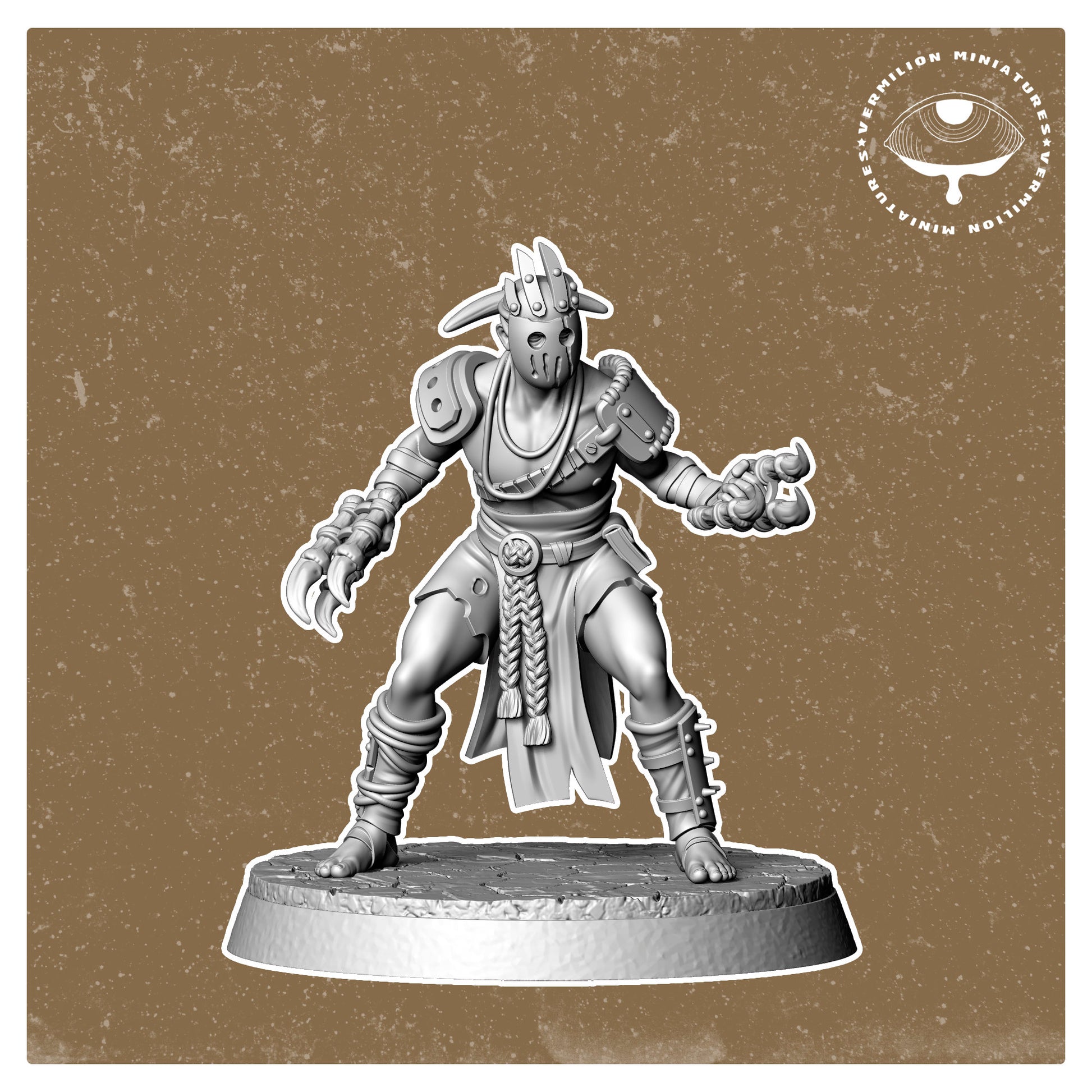 Tribal - Tribal Man 3 (Sculpted by Vermillion Miniatures)