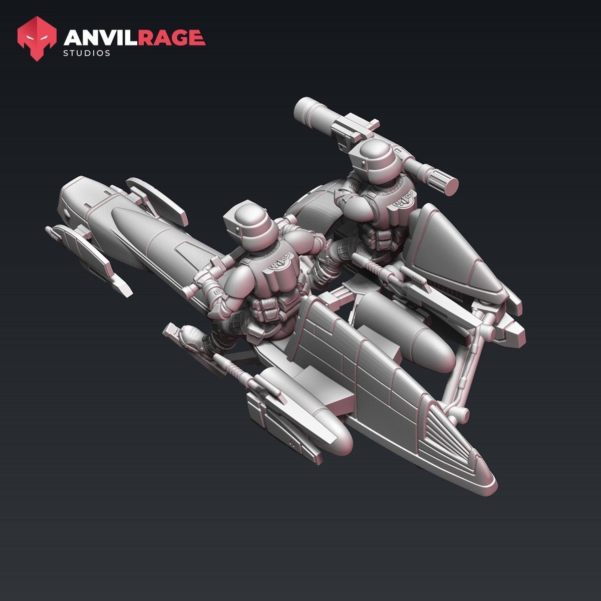 Replicator Scout Biker - 1 model (Sculpted by Anvilrage Studios)