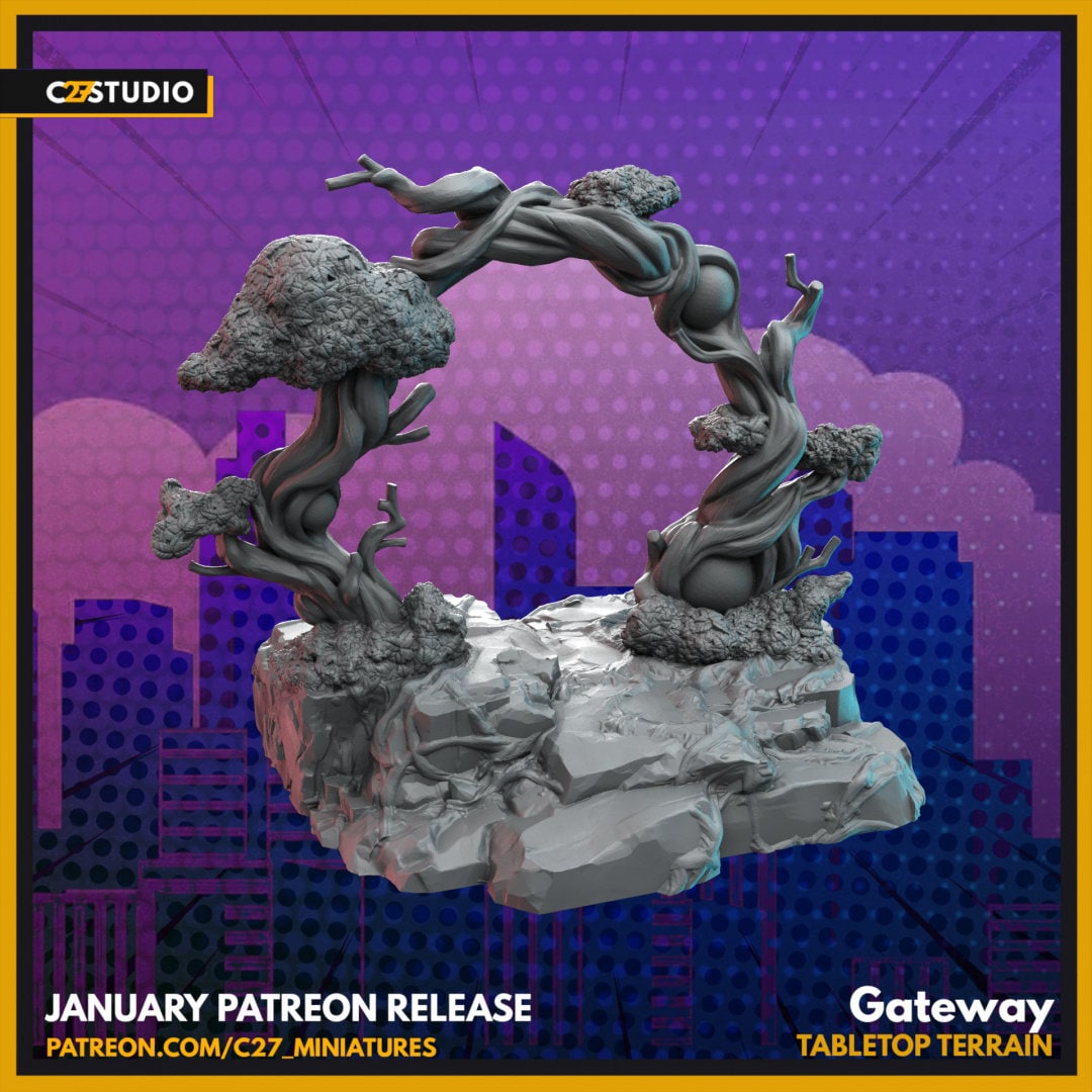 Gateway - Mutant Haven 40mm scale miniature (sculpted by C27 collectibles) (Crsis Protocol Proxy/Alternative)