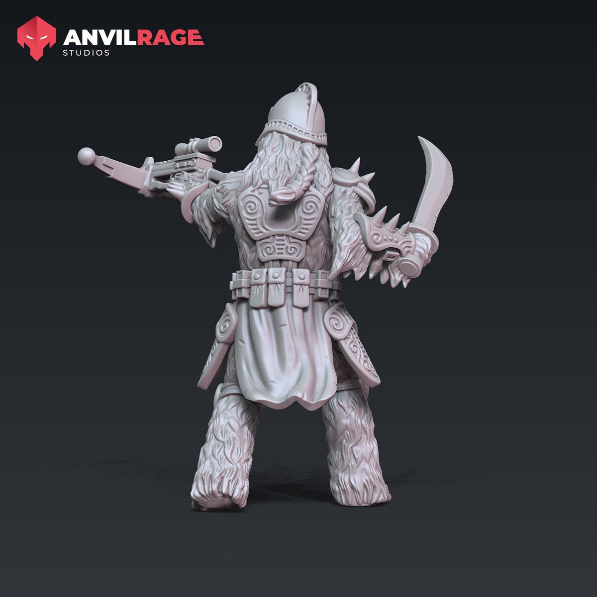 Old Furry Chieftain (Sculpted by Anvilrage Studios)