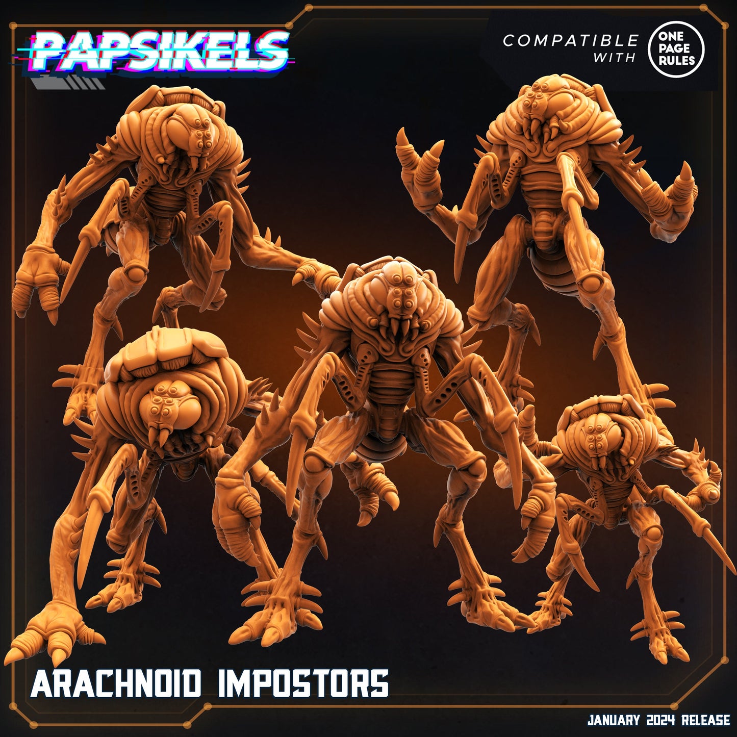 Archnoid Impostors - set of 5 (sculpted by Papsikels)